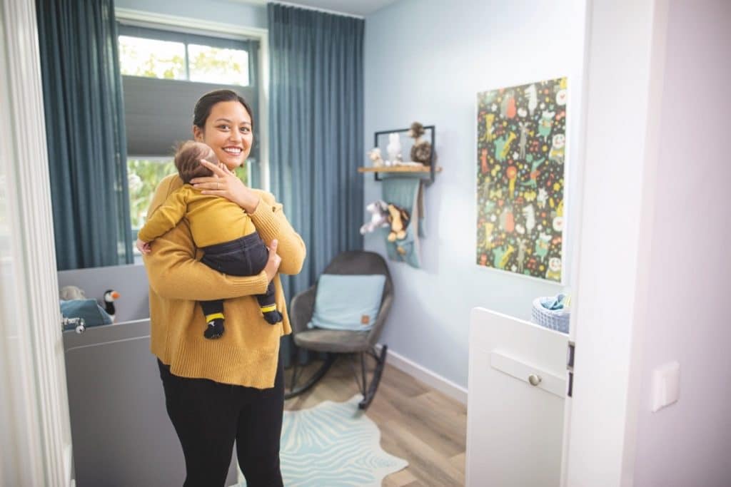 Bedrukte infraroodverwarming in de kinderkamer