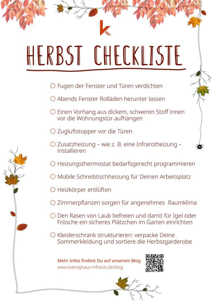 Je herfst checklist