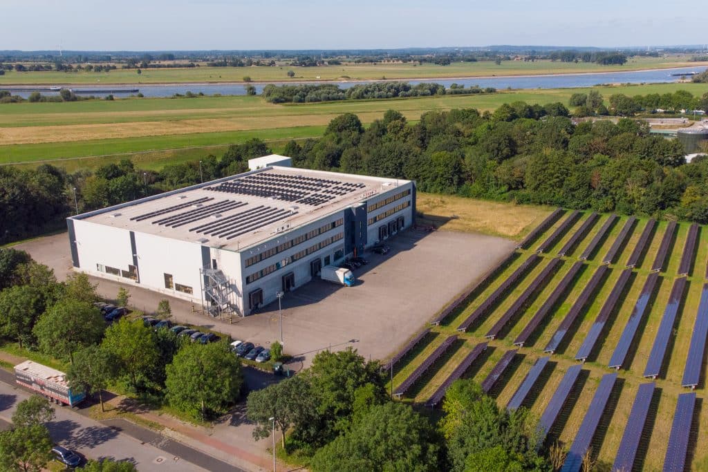 Het hoofdkantoor van het Könighaus in Emmerich am Rhein